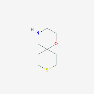 molecular formula C8H15NOS B2859132 1-Oxa-9-thia-4-azaspiro[5.5]undecane CAS No. 1368175-95-4