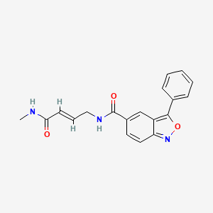 (2E)-N-methyl-4-[(3-phenyl-2,1-benzoxazol-5-yl)formamido]but-2-enamide