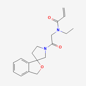 N-Ethyl-N-(2-oxo-2-spiro[1H-2-benzofuran-3,3'-pyrrolidine]-1'-ylethyl)prop-2-enamide