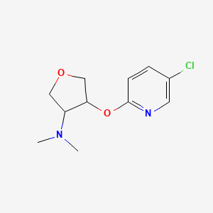4-[(5-chloropyridin-2-yl)oxy]-N,N-dimethyloxolan-3-amine