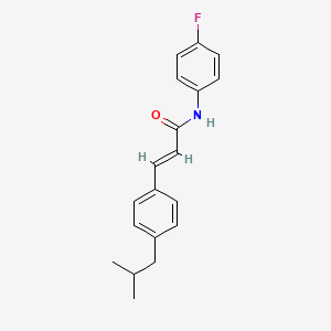 N-(4-fluorophenyl)-3-(4-isobutylphenyl)acrylamide