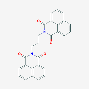 molecular formula C27H18N2O4 B285916 2-[3-(1,3-Dioxobenzo[de]isoquinolin-2-yl)propyl]benzo[de]isoquinoline-1,3-dione 