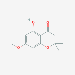 molecular formula C12H14O4 B2859161 5-Hydroxy-7-methoxy-2,2-dimethyl-2,3-dihydro-4H-chromen-4-one CAS No. 1019-60-9