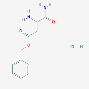 molecular formula C11H15ClN2O3 B2859164 H-Asp(obzl)-nh2hcl CAS No. 1955506-15-6; 199118-68-8
