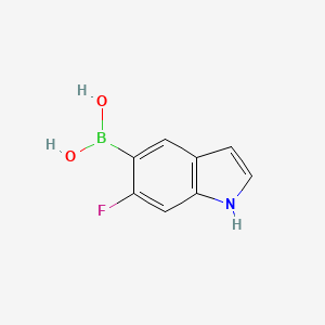 molecular formula C8H7BFNO2 B2859169 (6-fluoro-1H-indol-5-yl)boronic acid CAS No. 1361325-83-8