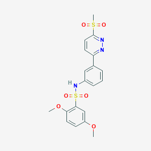 2,5-dimethoxy-N-(3-(6-(methylsulfonyl)pyridazin-3-yl)phenyl)benzenesulfonamide