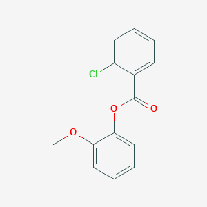 molecular formula C14H11ClO3 B285918 2-Methoxyphenyl 2-chlorobenzoate 