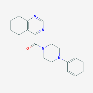 molecular formula C19H22N4O B2859193 (4-Phenylpiperazin-1-yl)-(5,6,7,8-tetrahydroquinazolin-4-yl)methanone CAS No. 2415524-19-3