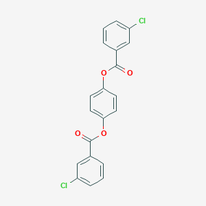 molecular formula C20H12Cl2O4 B285920 4-[(3-Chlorobenzoyl)oxy]phenyl 3-chlorobenzoate 