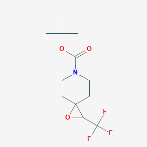 Tert-butyl 2-(trifluoromethyl)-1-oxa-6-azaspiro[2.5]octane-6-carboxylate