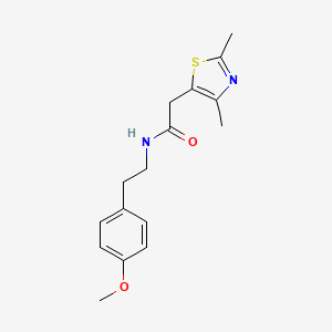 molecular formula C16H20N2O2S B2859212 2-(2,4-dimethylthiazol-5-yl)-N-(4-methoxyphenethyl)acetamide CAS No. 1235667-69-2
