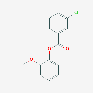 molecular formula C14H11ClO3 B285922 2-Methoxyphenyl 3-chlorobenzoate 