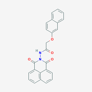 molecular formula C24H16N2O4 B285923 N-(1,3-Dioxo-1H,3H-benzo[de]isoquinolin-2-yl)-2-(naphthalen-2-yloxy)-acetamide 