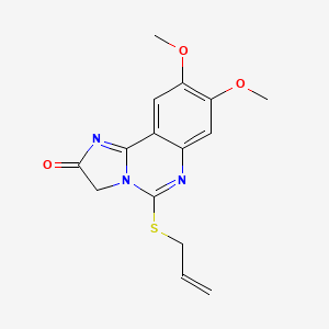 5-(allylsulfanyl)-8,9-dimethoxyimidazo[1,2-c]quinazolin-2(3H)-one