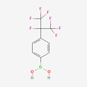 [4-(Heptafluoropropan-2-yl)phenyl]boronic acid