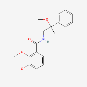 molecular formula C20H25NO4 B2859244 2,3-dimethoxy-N-(2-methoxy-2-phenylbutyl)benzamide CAS No. 1797184-74-7