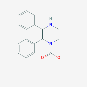 molecular formula C21H26N2O2 B2859246 Tert-butyl 2,3-diphenylpiperazine-1-carboxylate CAS No. 886780-65-0