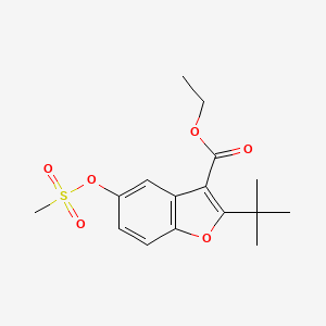 Ethyl 2-tert-butyl-5-methylsulfonyloxy-1-benzofuran-3-carboxylate