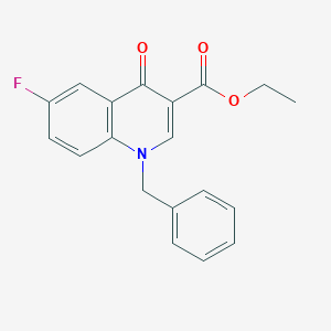 molecular formula C19H16FNO3 B2859256 Ethyl 1-benzyl-6-fluoro-4-oxo-1,4-dihydroquinoline-3-carboxylate CAS No. 931313-57-4