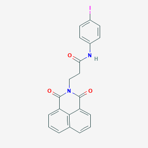 molecular formula C21H15IN2O3 B285926 3-(1,3-dioxo-1H-benzo[de]isoquinolin-2(3H)-yl)-N-(4-iodophenyl)propanamide 