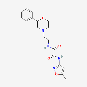 N1-(5-methylisoxazol-3-yl)-N2-(2-(2-phenylmorpholino)ethyl)oxalamide