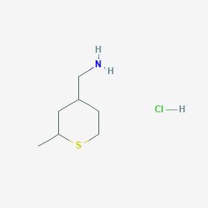 molecular formula C7H16ClNS B2859262 (2-甲基噻吩-4-基)甲胺；盐酸盐 CAS No. 2260930-92-3