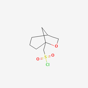 6-Oxabicyclo[3.2.1]octan-5-ylmethanesulfonyl chloride