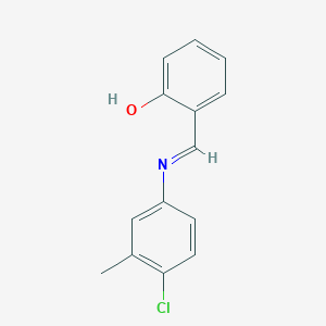 2-{(E)-[(4-chloro-3-methylphenyl)imino]methyl}phenol