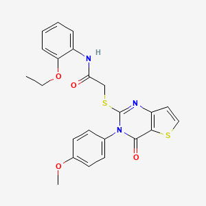 N-(2-ethoxyphenyl)-2-((3-(4-methoxyphenyl)-4-oxo-3,4-dihydrothieno[3,2-d]pyrimidin-2-yl)thio)acetamide