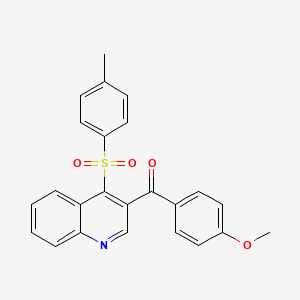 3-(4-Methoxybenzoyl)-4-(4-methylbenzenesulfonyl)quinoline