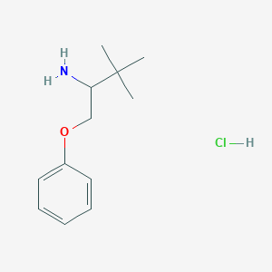 3,3-Dimethyl-1-phenoxybutan-2-amine;hydrochloride