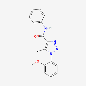 1-(2-methoxyphenyl)-5-methyl-N-phenyl-1H-1,2,3-triazole-4-carboxamide