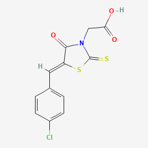 [(5Z)-5-(4-chlorobenzylidene)-4-oxo-2-thioxo-1,3-thiazolidin-3-yl]acetic acid