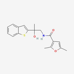 N-(2-(benzo[b]thiophen-2-yl)-2-hydroxypropyl)-2,5-dimethylfuran-3-carboxamide