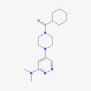 Cyclohexyl(4-(6-(dimethylamino)pyridazin-4-yl)piperazin-1-yl)methanone