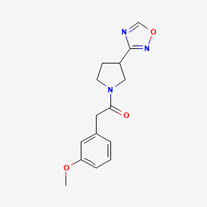 1-(3-(1,2,4-Oxadiazol-3-yl)pyrrolidin-1-yl)-2-(3-methoxyphenyl)ethanone