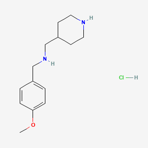 N-(4-Methoxybenzyl)-1-(piperidin-4-yl)methanamine hydrochloride
