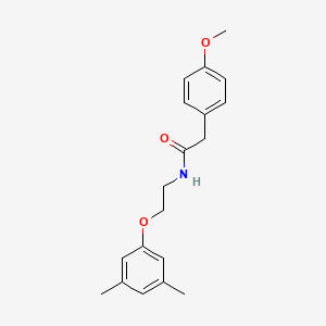 molecular formula C19H23NO3 B2859359 N-(2-(3,5-dimethylphenoxy)ethyl)-2-(4-methoxyphenyl)acetamide CAS No. 1105211-06-0