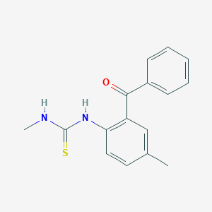 molecular formula C16H16N2OS B285936 N-(2-benzoyl-4-methylphenyl)-N'-methylthiourea 