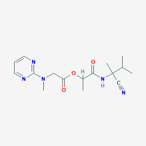 1-[(1-Cyano-1,2-dimethylpropyl)carbamoyl]ethyl 2-[methyl(pyrimidin-2-yl)amino]acetate