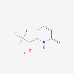 molecular formula C7H6F3NO2 B2859383 6-(2,2,2-Trifluoro-1-hydroxyethyl)-1H-pyridin-2-one CAS No. 2551116-03-9