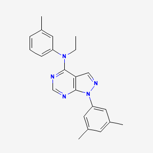 molecular formula C22H23N5 B2859390 1-(3,5-dimethylphenyl)-N-ethyl-N-(3-methylphenyl)-1H-pyrazolo[3,4-d]pyrimidin-4-amine CAS No. 955319-75-2