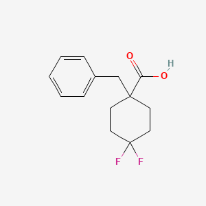 molecular formula C14H16F2O2 B2859392 1-Benzyl-4,4-difluorocyclohexane-1-carboxylic acid CAS No. 864801-94-5