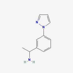 1-[3-(1H-pyrazol-1-yl)phenyl]ethan-1-amine