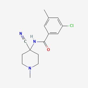 3-chloro-N-(4-cyano-1-methylpiperidin-4-yl)-5-methylbenzamide