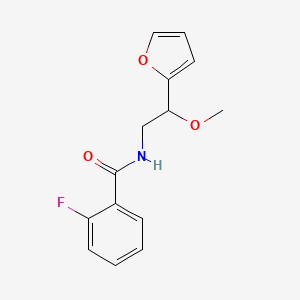 2-fluoro-N-(2-(furan-2-yl)-2-methoxyethyl)benzamide