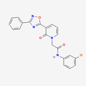 N-(3-bromophenyl)-2-[2-oxo-3-(3-phenyl-1,2,4-oxadiazol-5-yl)pyridin-1(2H)-yl]acetamide