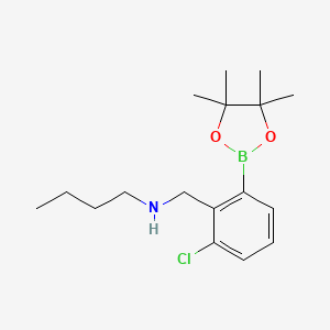 2-(N-Butylaminomethyl)-3-chlorophenylboronic acid, pinacol ester