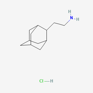 molecular formula C12H22ClN B2859429 [2-(2-Adamantyl)ethyl]amine hydrochloride CAS No. 2622-60-8; 59807-53-3; 59807-55-5