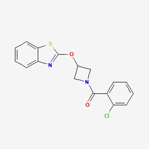 (3-(Benzo[d]thiazol-2-yloxy)azetidin-1-yl)(2-chlorophenyl)methanone